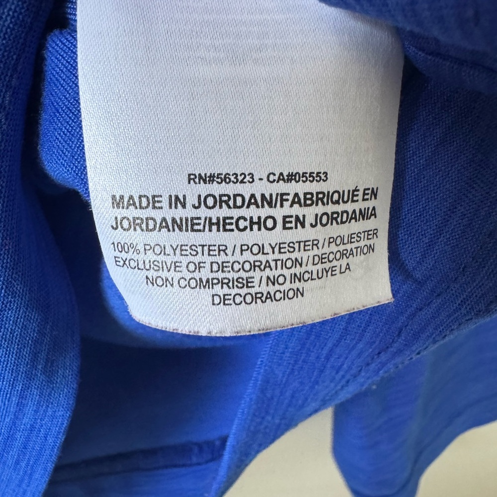 Nike Breathe‎ Dri-Fit Royal Blue Quarter-Zip Top - Picture 5 of 7